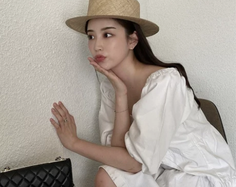 宝草平顶草帽女夏季英伦网红海边沙滩度假日式...