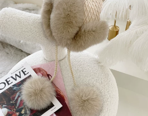 贵族琼斯 帽子女秋冬天韩国狐狸毛雷锋帽潮 ...