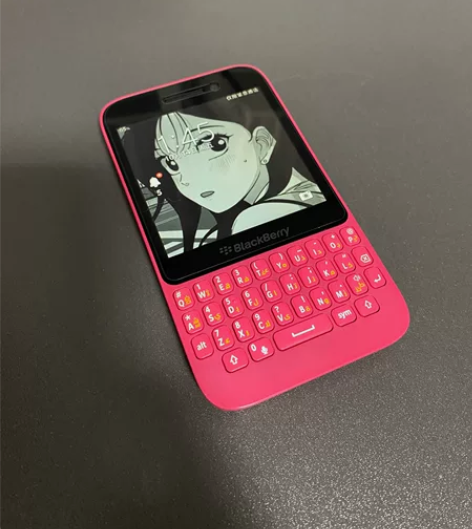 黑莓Q5 blackberry 粉色 98...
