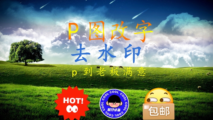 P图 PS 修图, 抠图 ,改字, 去水印...