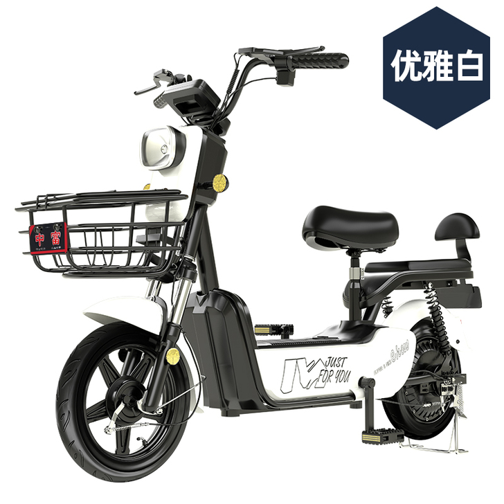 中富电动车新国标小型电动自行车48V电瓶车...
