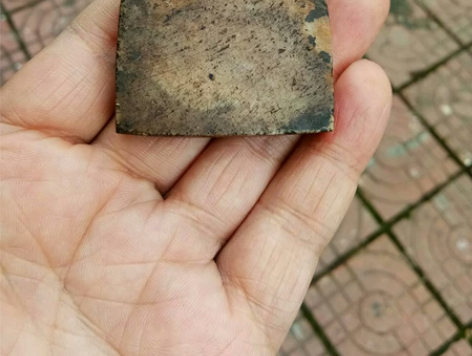 老寿山石镇纸   长4.5CM，宽3cm，...