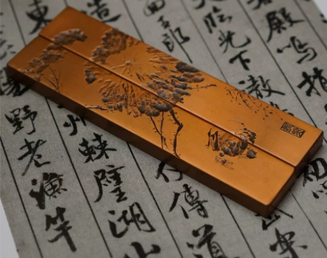 镇尺镇纸铜契紫铜镇纸纯铜手工雕刻书镇纸镇书...