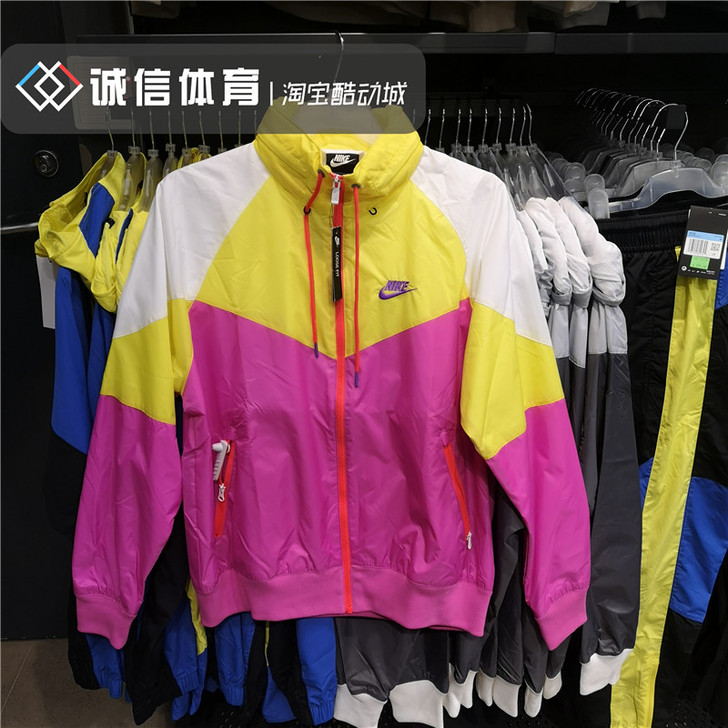 耐克NIKE男子新款风行者防风运动连帽夹克...