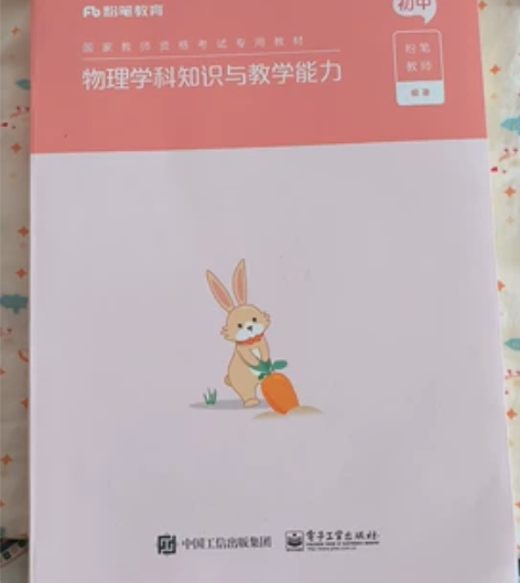 初中物理学科知识与教学能力 9成新 轻微使...