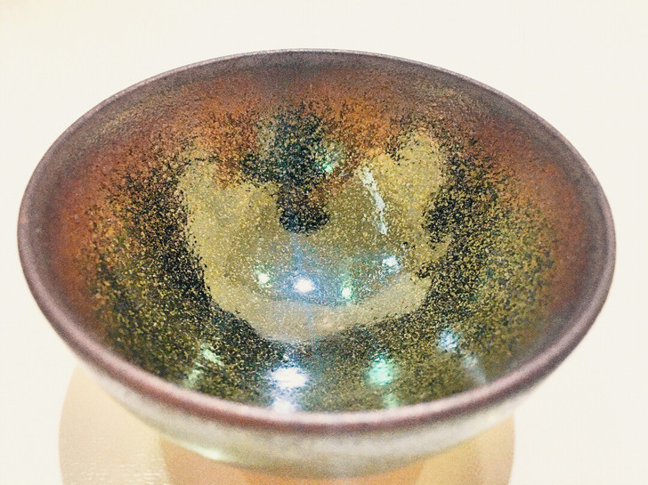 龙窑柴烧 敛口 口径9.7 茶末铁锈银霜 ...