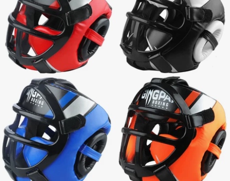 拳击散打头盔护头搏击格斗跆拳道成人儿童护脸...