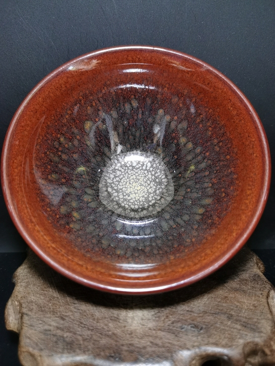 陈大友精品电烧半手精修红蓝鹧鸪矮束口