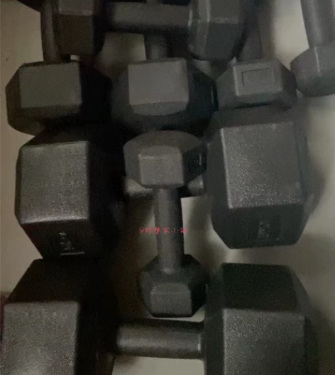 因疫情影响，全新5KG/10公斤六角哑铃男...