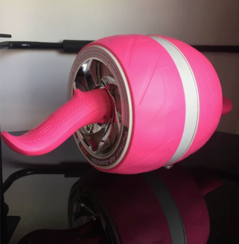 腹肌轮回弹健腹轮家用锻炼器材美版2017粉...