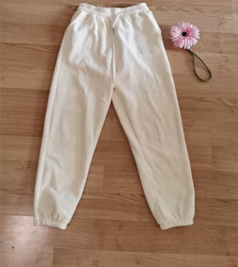 加绒雪尼尔裤子  165码 乳白色 很干净...