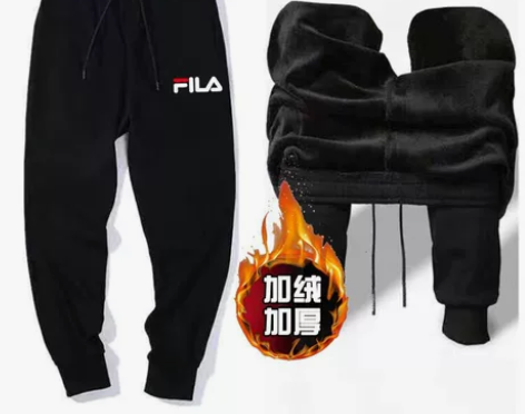 处理潮牌男士裤子休闲运动裤 冬季加绒 S ...