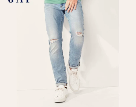 GAP男士破洞牛仔裤修身,全新没穿过30码...