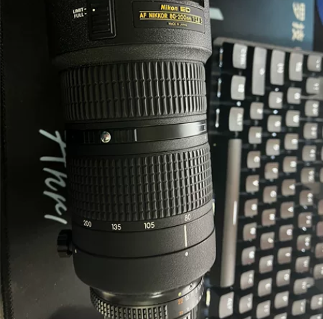 80-200三代镜头正常使用痕迹没有任何瑕...