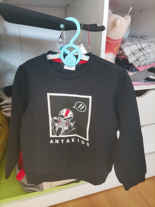 Antakids安踏儿童上衣卫衣纯棉T恤宝宝