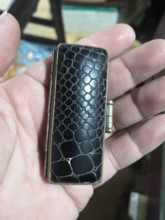 老印章，老印泥盒，老章，外壳e鱼皮，章角跟...