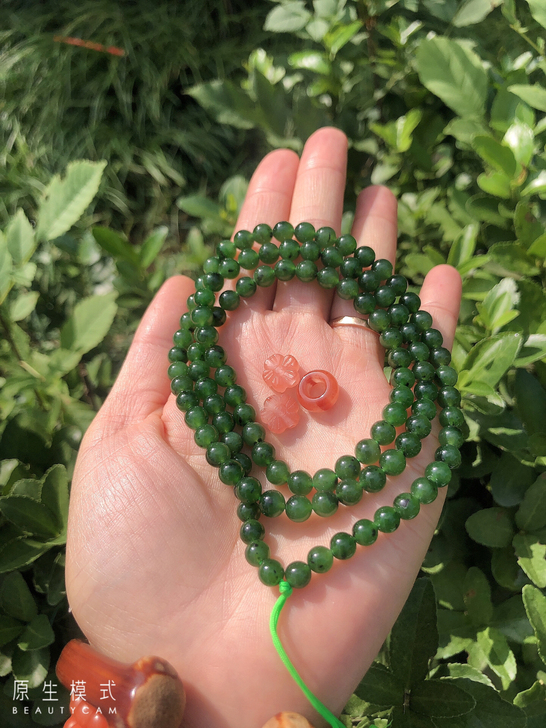 菠萝绿108手串