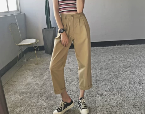 【狂欢价】哈伦裤女2021夏季新款BF风小...