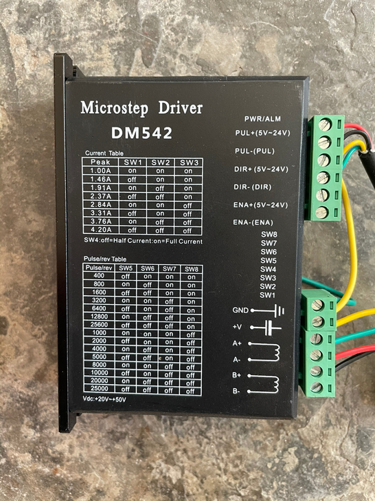 雷赛dm542驱动器 雕刻机打印机57步进...