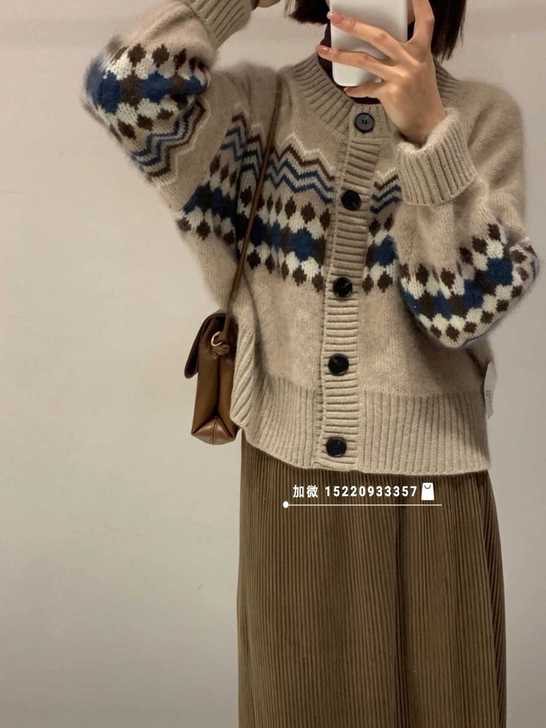 天使名妆K Two复古提花民族风鹤绒女秋冬...