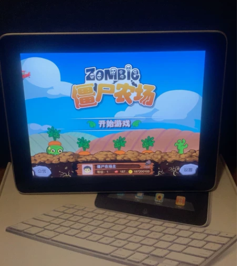 iPad初代带有僵尸农场无限游戏iPad ...