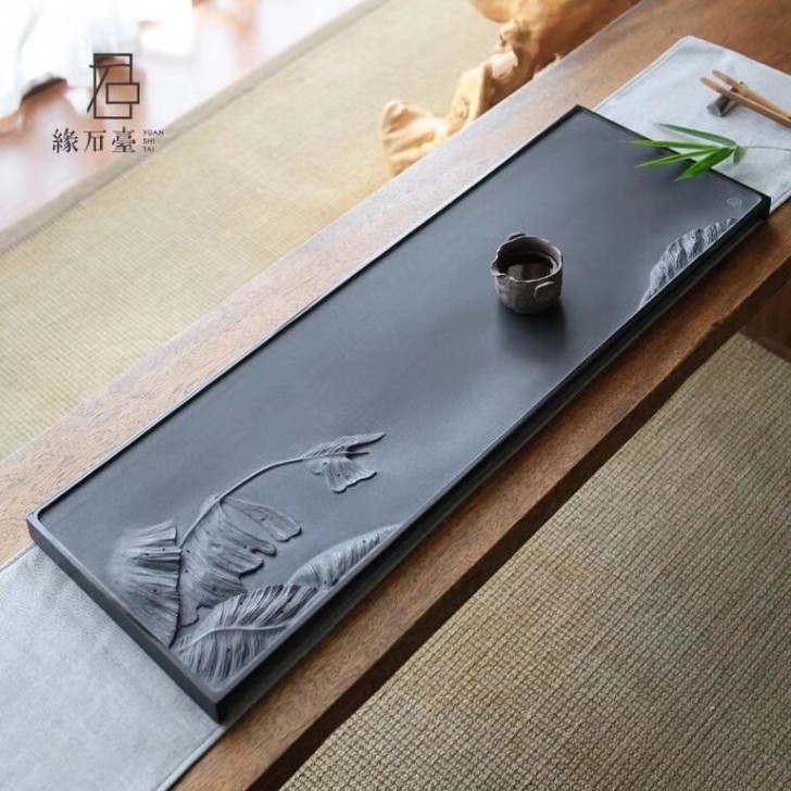 缘石台 玉檀砚 茶台茶海