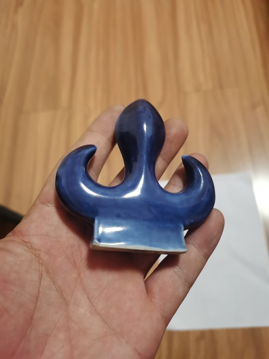 下乡收的青花笔架一个，全品相，年代678，...
