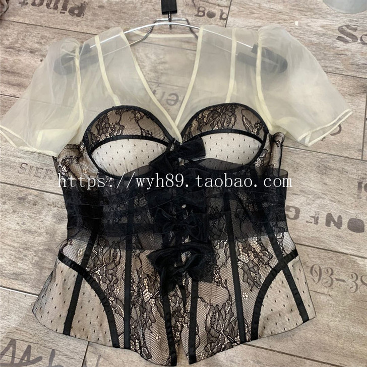 蕾丝雪纺衫全新 无吊牌 闲置未穿过 M码