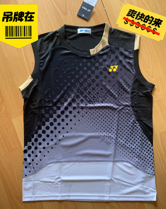 全新尤尼克斯羽毛球无袖大赛同款
