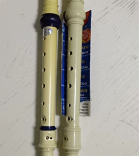 笛子2只闲置，竖笛德式高音6孔8孔小学生用...