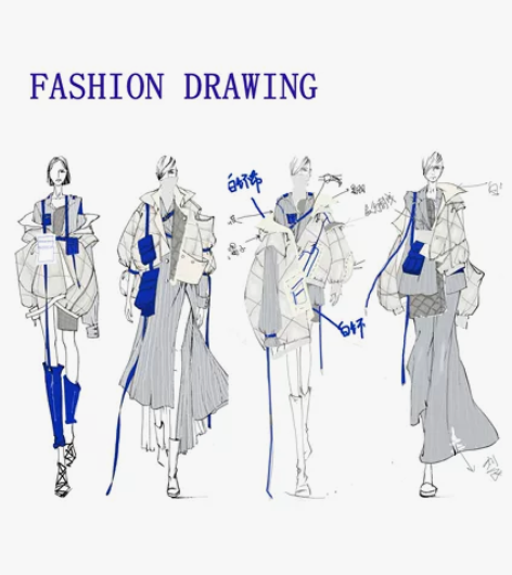 服装效果图绘画代画 服装款式图 服装设计 ...