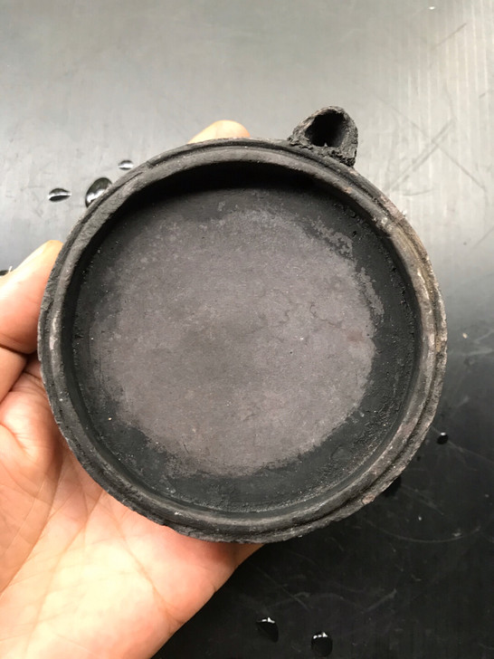 紫石圆砚 嘴有修补