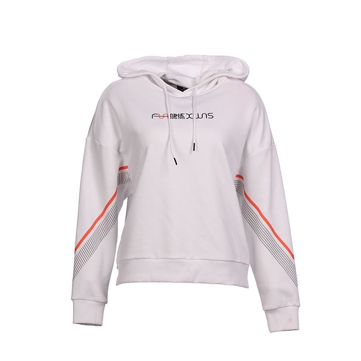 仅10件特步女针织连帽上衣春秋款休闲时尚卫...