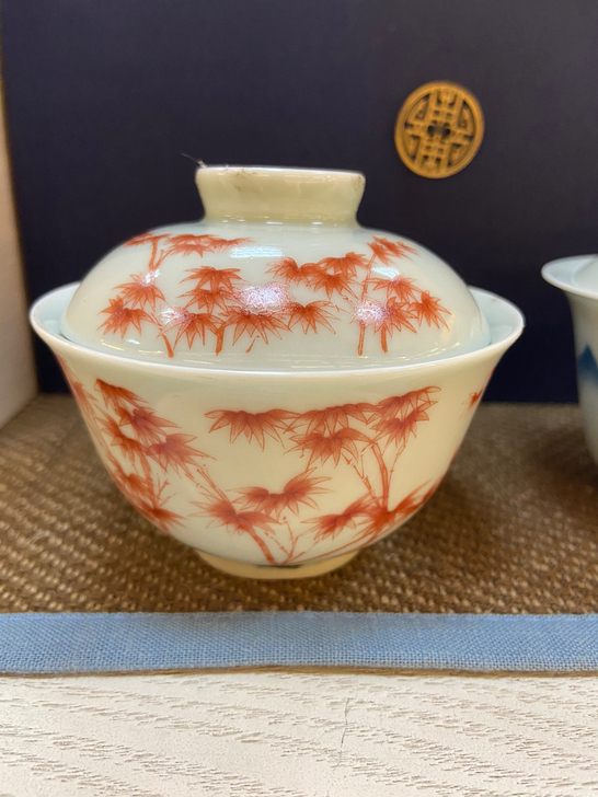 ［秘影山房］青花山水，五彩祥云，青园翠竹，...