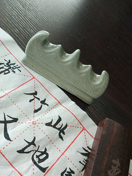 甩卖了，笔架，仿哥釉笔架，景德镇七十年代创...