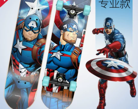 全新！！！迪士尼四轮滑板儿童男孩女生初学者...