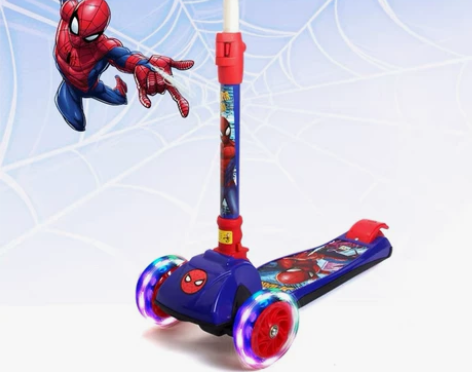 迪士尼官方  麦斯卡蜘蛛侠炫酷滑板车三轮车...