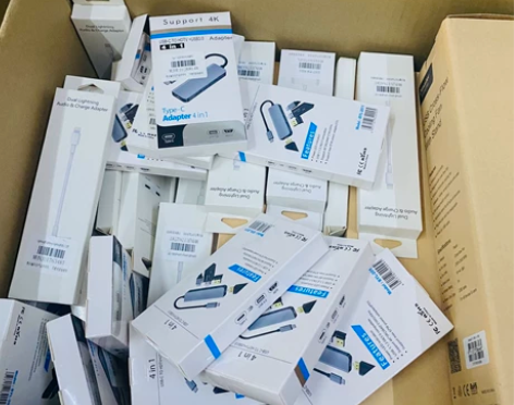 一拖多功能typec拓展坞苹果笔记本电脑外...