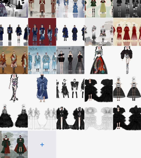 服装效果图/服装款式图 手绘板服装手绘 出...
