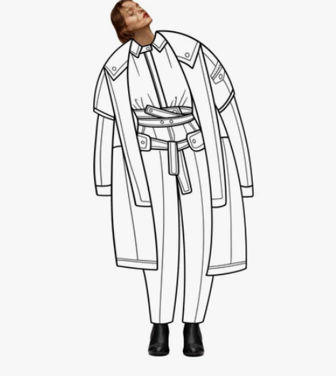 接服装设计稿,快速出图款式图草图。可发风格...