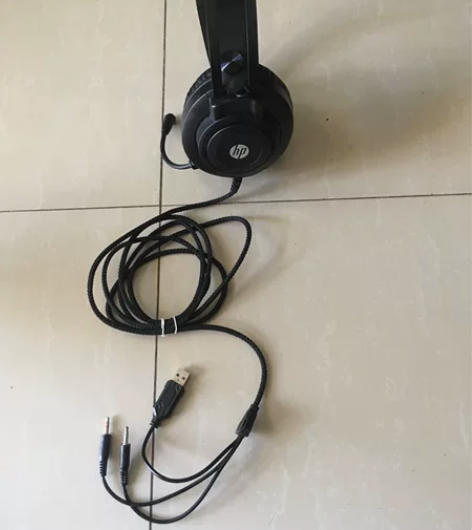 惠普头戴式电竞耳机，耳机+麦克风+usb供...