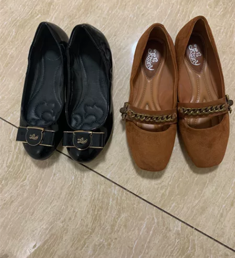 卓诗尼单鞋，35码，适合脚瘦的穿，鞋子没有...