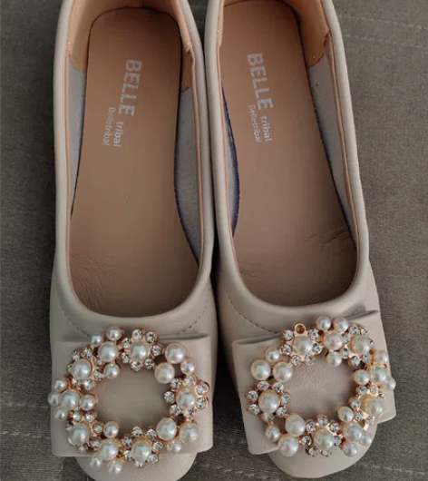 全新37码牛皮牛筋底超软平底方头单鞋工作鞋...