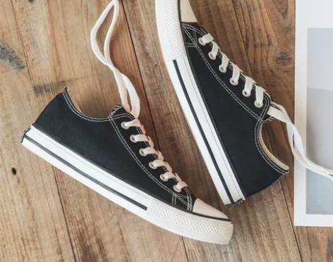 春秋季新款低帮鞋男士帆布鞋男鞋子潮流情侣休...