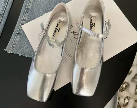 设计感小众低跟鞋法式复古玛丽珍鞋绸缎面单鞋...