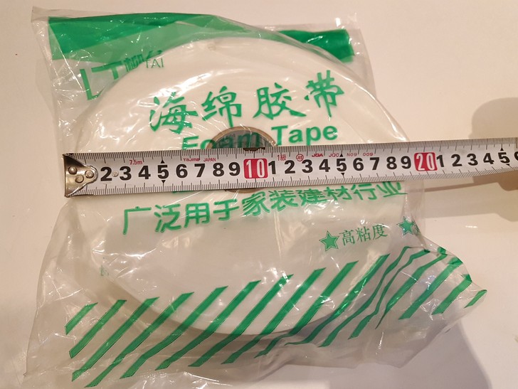强力海绵双面胶带10米泡棉双面胶 泡沫胶带