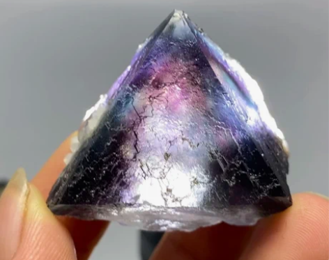 全新内蒙幻影萤石原石矿石摆件矿物晶体教学标...