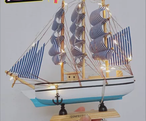 【最后几十个】全新一帆风顺帆船模型摆件客厅...