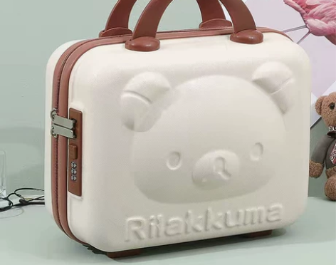 小熊箱便携迷你14寸手提密码箱女可挂行李箱...