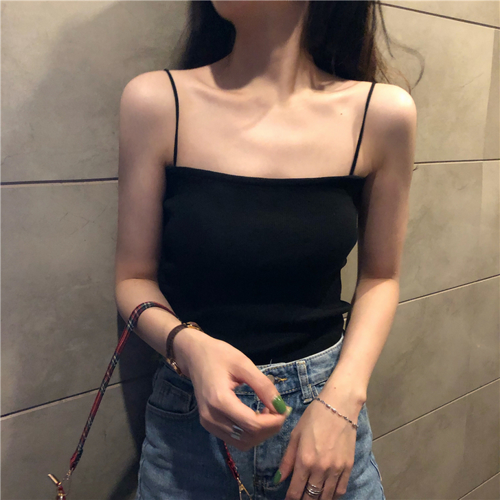 【风尚价】黑色小吊带夏天内搭背心女打底衫美...